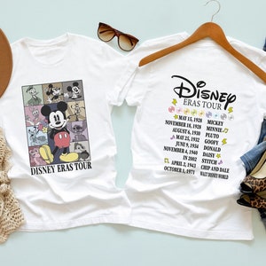 Vintage Disneyland Eras Tour Mickey Mouse Shirt, Mickey And Friends Shirt, Retro Walt Disneyworld, Disney Eras Tour, Mickey Eras Tour Shirt
