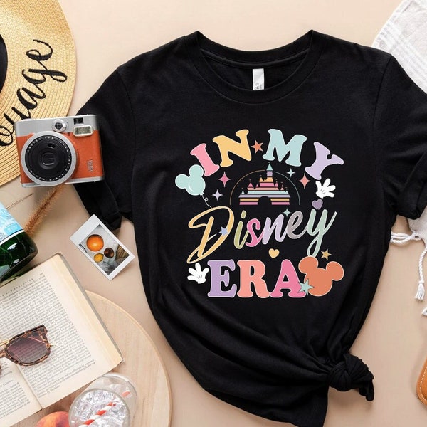 In My Disney Era Bella Canvas® Shirt, Disney Trip shırt, Colorful Vacay Shirt, Disney Aesthetic Shirt, Disneyworld Shirt,Disney Family Shirt