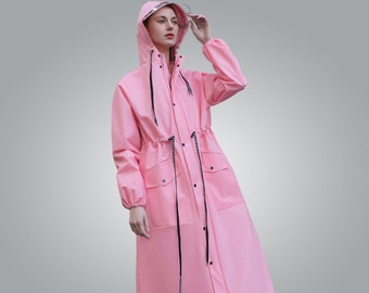 Craeter Raincoat - Elegant, breathable, figure-hugging rain poncho/rain cape/rain jacket (for cycling/hiking/everyday life)