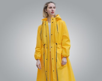 Antlia Raincoat - Elegant, breathable, figure-hugging rain poncho/rain cape/rain jacket (for cycling/hiking/everyday life)