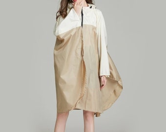 Aphrodite Rain Poncho - Elegant, breathable, figure-hugging rain poncho/rain cape/rain jacket (for cycling/hiking/everyday life)