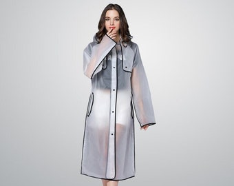 Pyxis Raincoat - Elegant, breathable, figure-hugging rain poncho/rain cape/rain jacket (for cycling/hiking/everyday life)