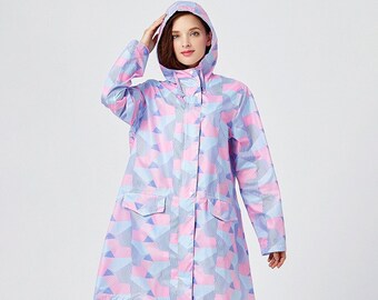 Lynx Raincoat - Elegant, breathable, figure-hugging rain poncho/rain cape/rain jacket (for cycling/hiking/everyday life)