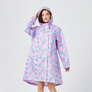Lynx Raincoat Elegant, breathable, figure-hugging rain poncho/rain cape/rain jacket for cycling/hiking/everyday life image 1