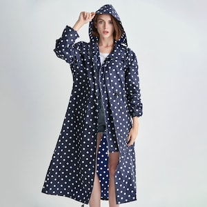 Thalia Raincoat Elegant, breathable, figure-hugging rain poncho/rain cape/rain jacket for cycling/hiking/everyday life image 3