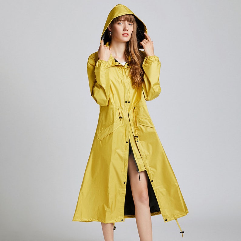 Lexar Raincoat Elegant, breathable, figure-hugging rain poncho/rain cape/rain jacket for cycling/hiking/everyday life image 2