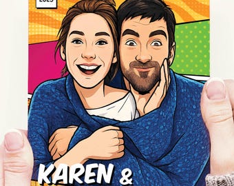 Custom and Personalized Comic Book Cover for Gift