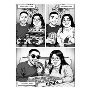 Custom Couple Comic Book Gift, Personalized Wedding Present, Anniversary Gift Ideas