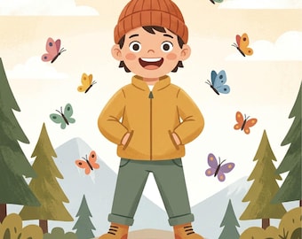 Ilustración personalizada para libros infantiles: convierte a tu hijo en un personaje de cuento. Un regalo artístico personalizado y original.