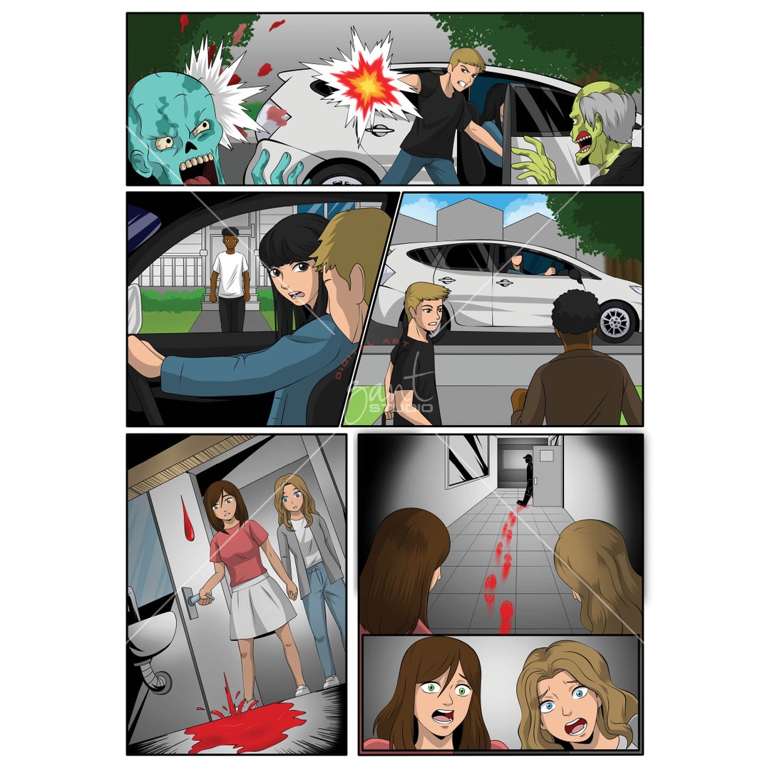 Custom Adult Comics Strip Cartoon Personalized Drawing Digital - Etsy