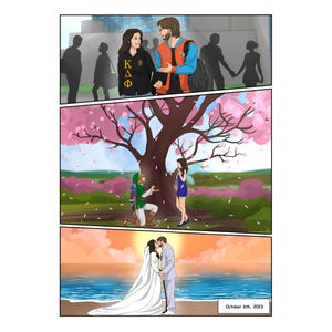 Custom Comic Book Wedding | Personalized Couple Superhero Wedding