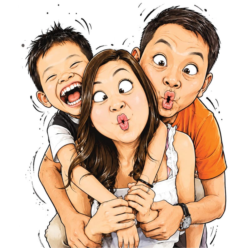 Custom Caricature Portrait – Funny Boss or Coworker Gift, Personalized Cartoon Drawing from Photo image 6