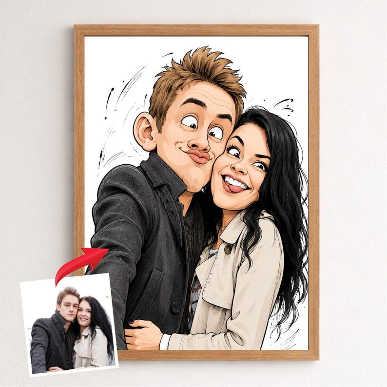 Custom Caricature Portrait – Funny Boss or Coworker Gift, Personalized Cartoon Drawing from Photo image 19