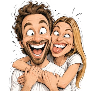 Custom Caricature Portrait – Funny Boss or Coworker Gift, Personalized Cartoon Drawing from Photo image 4