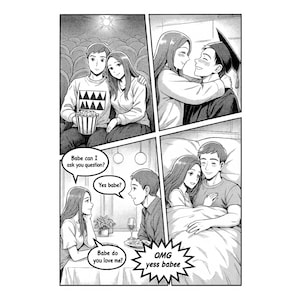 Indywidualny szkic komiksu, oryginalne dzieło sztuki
