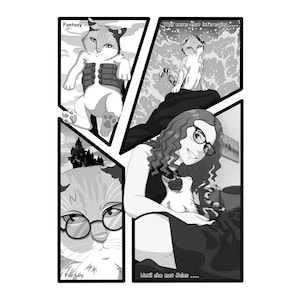 パーソナライズされたコミックブックとアニメスタイルのグラフィックノベルの短編小説