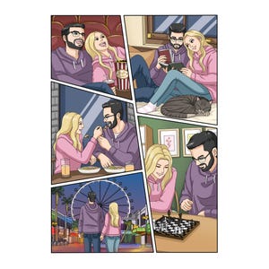 Sketch Comic-Buch oder Webtoon Custom Anime Style Ihre Geschichte