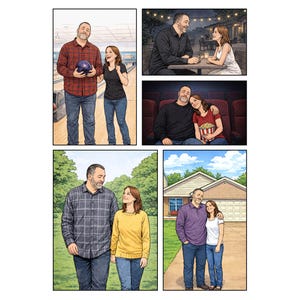 Custom Comic Book Illustration, Personalized Gifts for Mom