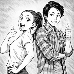 FAST DELIVERY Personalized Anime Style Portrait, Couples Anime Gift, Draw Anime From Photo, Anime Style Portrait, Manga Style Portraits