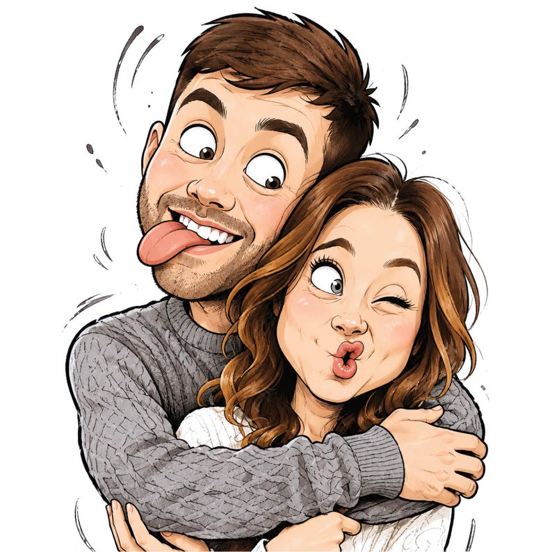 Custom Caricature Portrait – Funny Boss or Coworker Gift, Personalized Cartoon Drawing from Photo image 10