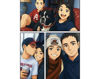 Personalisiertes Paar Comic-Buch Geschenk, benutzerdefinierte Jubiläumskunst