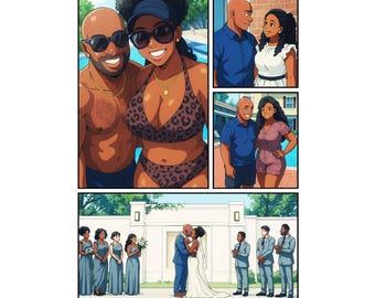 Personalisiertes Paar Comic-Buch, individuelles Liebesgeschichte Geschenk