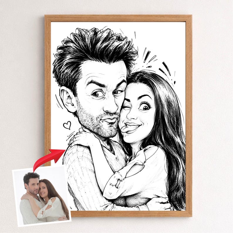 Custom Caricature Portrait – Funny Boss or Coworker Gift, Personalized Cartoon Drawing from Photo image 13