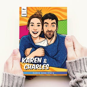Custom and Personalized Comic Book Cover for Gift