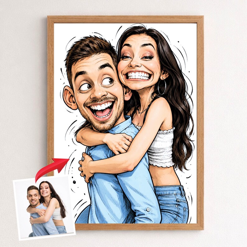 Custom Caricature Portrait – Funny Boss or Coworker Gift, Personalized Cartoon Drawing from Photo image 15