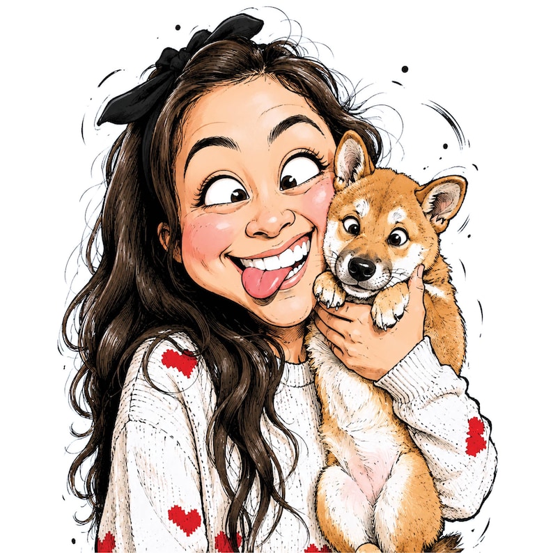 Custom Caricature Portrait – Funny Boss or Coworker Gift, Personalized Cartoon Drawing from Photo image 8