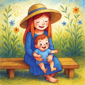 Ilustraciones de libros personalizados para bebés y niños de 0 a 10 años.