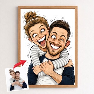 Custom Caricature Portrait – Funny Boss or Coworker Gift, Personalized Cartoon Drawing from Photo image 18