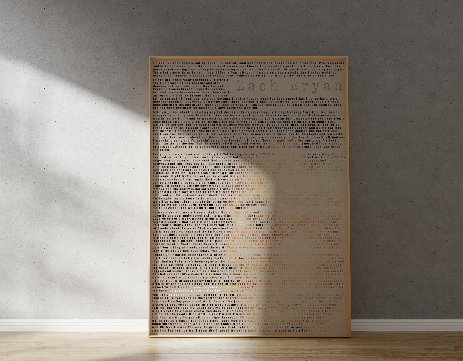 Zach Bryan Wall Art, Zach Bryan Album Poster, Zach Bryan PNG, Digital 