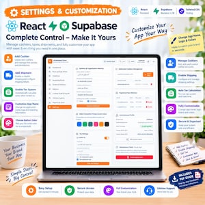 Code source complet du système de point de vente | Application React Supabase Business | Kit de démarrage SaaS | Téléchargement numérique instantané image 9
