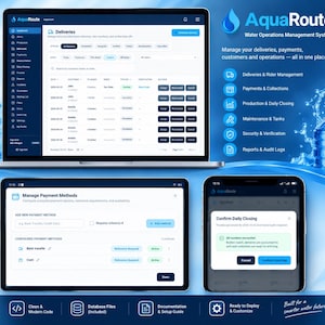 Water Delivery Management System Source Code, Water Delivery Software, React Supabase App, Rider App, Subscription Management, PWA