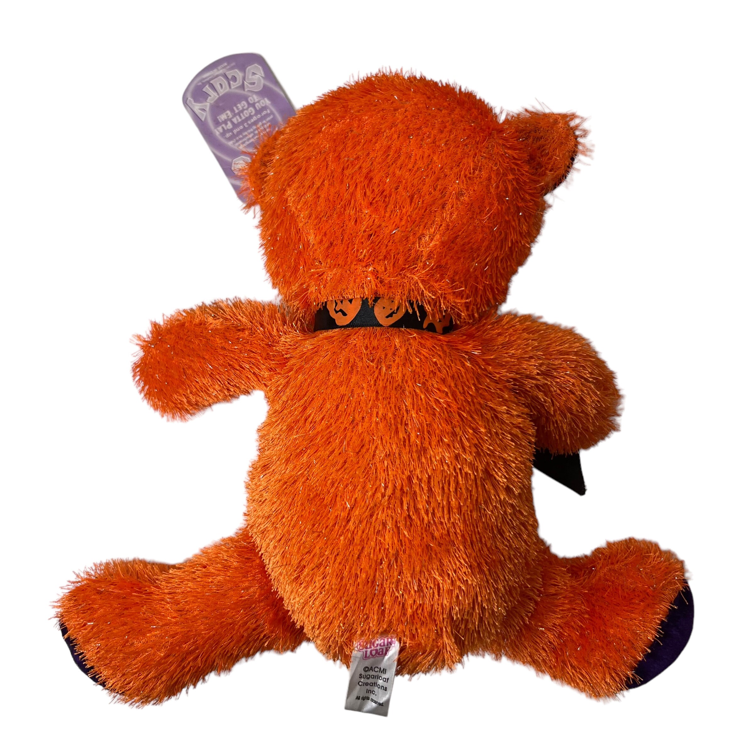 Sugar Loaf Toys Halloween Teddy Bear Plush Orange Stuffed Etsy