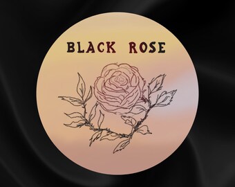 Black Rose sticker, The Rose sticker