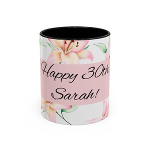 Colorful Personalized Mug for Her - Birthday/Anniversary Gift Idea, Mother, Girlfriend, Friend, 11oz Cup