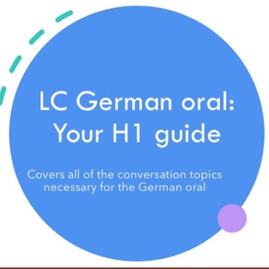 LC German Oral Conversation COMPLETE H1 GUIDE