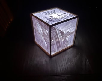 Custom Memorial Lithophane Box