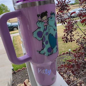 Vaso Stanley inspirado en Monsters Inc. de Disney Pixar - POR FAVOR LEA LA DESCRIPCIÓN imagen 10