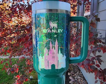 Disney Peter Pan Tinkerbell Inspired Stanley Tumbler
