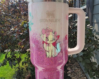Disney Inspired Aristocrats Marie Cat Mom Themed Stanley Tumbler