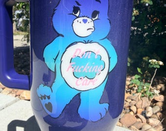 Swear Bear Don’t Care- Bear Themed Tumbler
