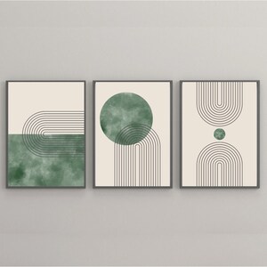 Boho Wall Art, Set of 3, Modern art, Neutral wall art, Digital Download, Wall art