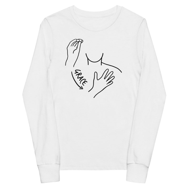 Grace ASL Youth Long Sleeve ASL Christian Gift Youth Kids Etsy