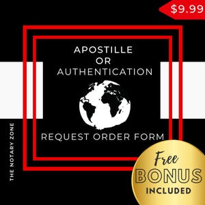 Formulaire de commande d'apostille ou d'authentification