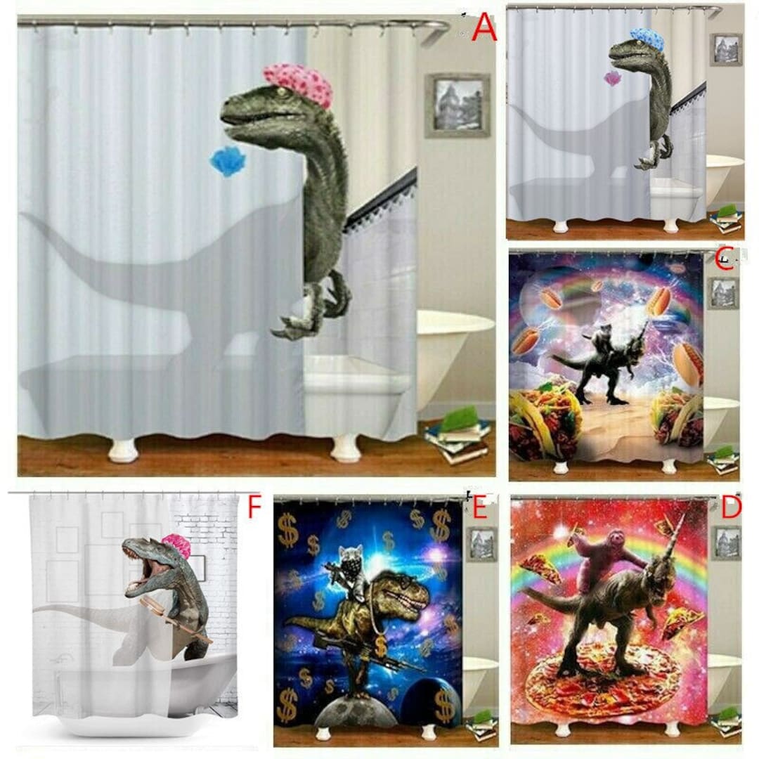 Dinosaur Shower Curtains Custom Design Creative High Quality Custom