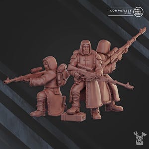 Frostborn Division Snipers Squad | Sci-Fi | Wargaming | 28mm Scale