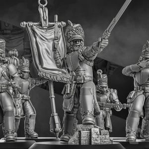 Steamguard Command Squad | Sci-Fi | Wargaming | 28mm Scale